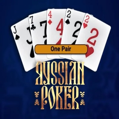 Russian Poker slot visual from OneTouch Games available on jackpot-nl.com