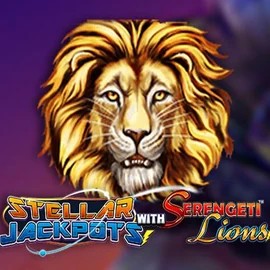 Stellar Jackpots with Serengeti Lions slot icon by Lightning Box Game, available at Jackpot Casino