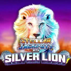 Stellar Jackpots with Silver Lion casino game by Lightning Box Game – featured logo at Jackpot Casino