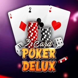 Official Poker logo: Three Card Poker Delux by Urgent Games at Jackpot Casino